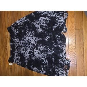 Premise Black and Gray Patterned Skirt
